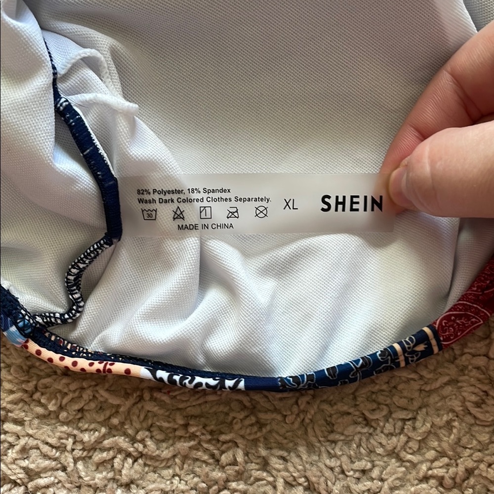 SHEIN Colorful Patterned Bathing Suit Top - Picture 4 of 4